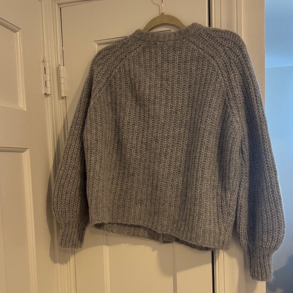Sezane Light Gray Emile Cardigan - Picture 5 of 8